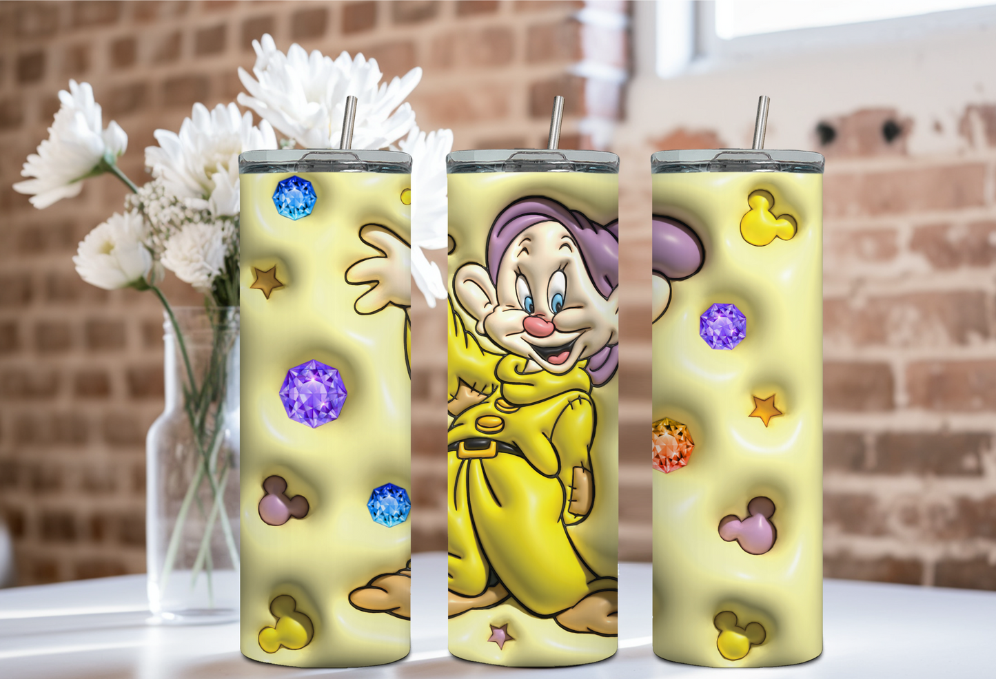 Blinged Out Dopey 20 oz Tumbler