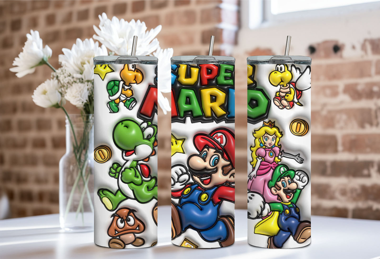 Super Mario 20 OZ Tumbler