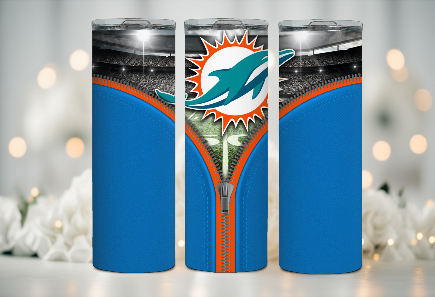 Miami Dolphins Football 20 OZ Tumbler