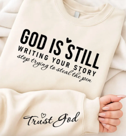 He is Still Working Crew Neck