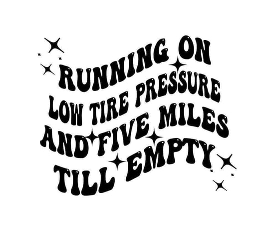 Low Tire Pressure Car Decal