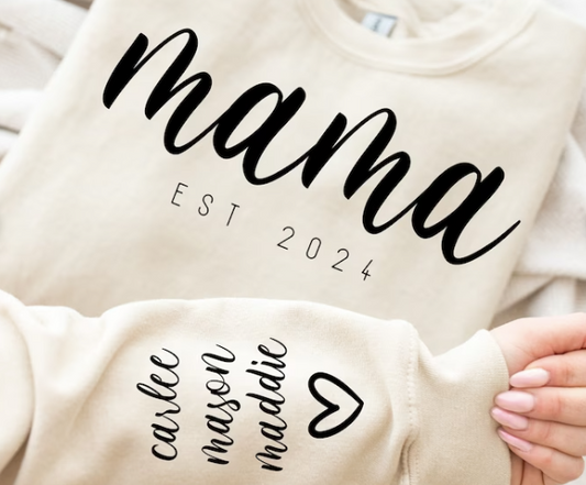 Mama and Her Babies Crew Neck