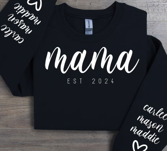 Mama and Her Babies Crew Neck
