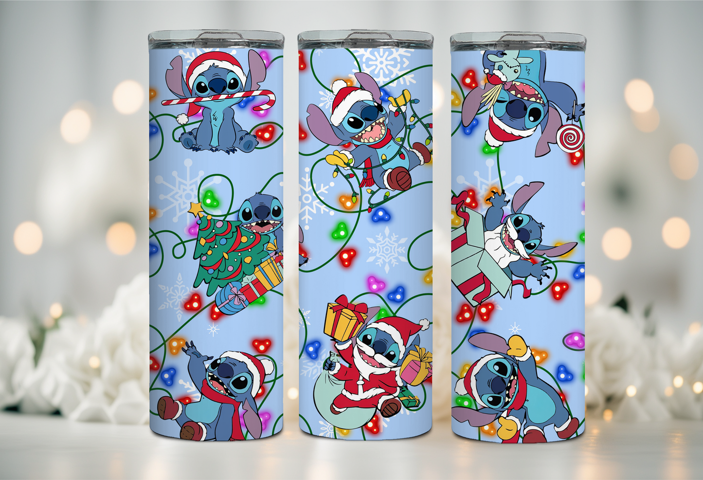 Stitch Christmas 20 oz Tumbler