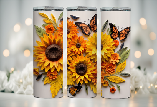 Butterflies & Sunflowers