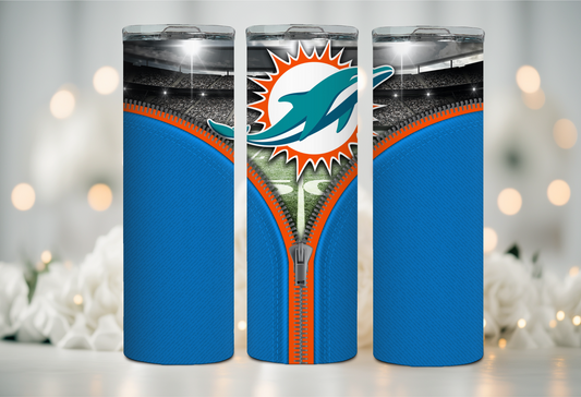 Miami Dolphins Football 20 OZ Tumbler