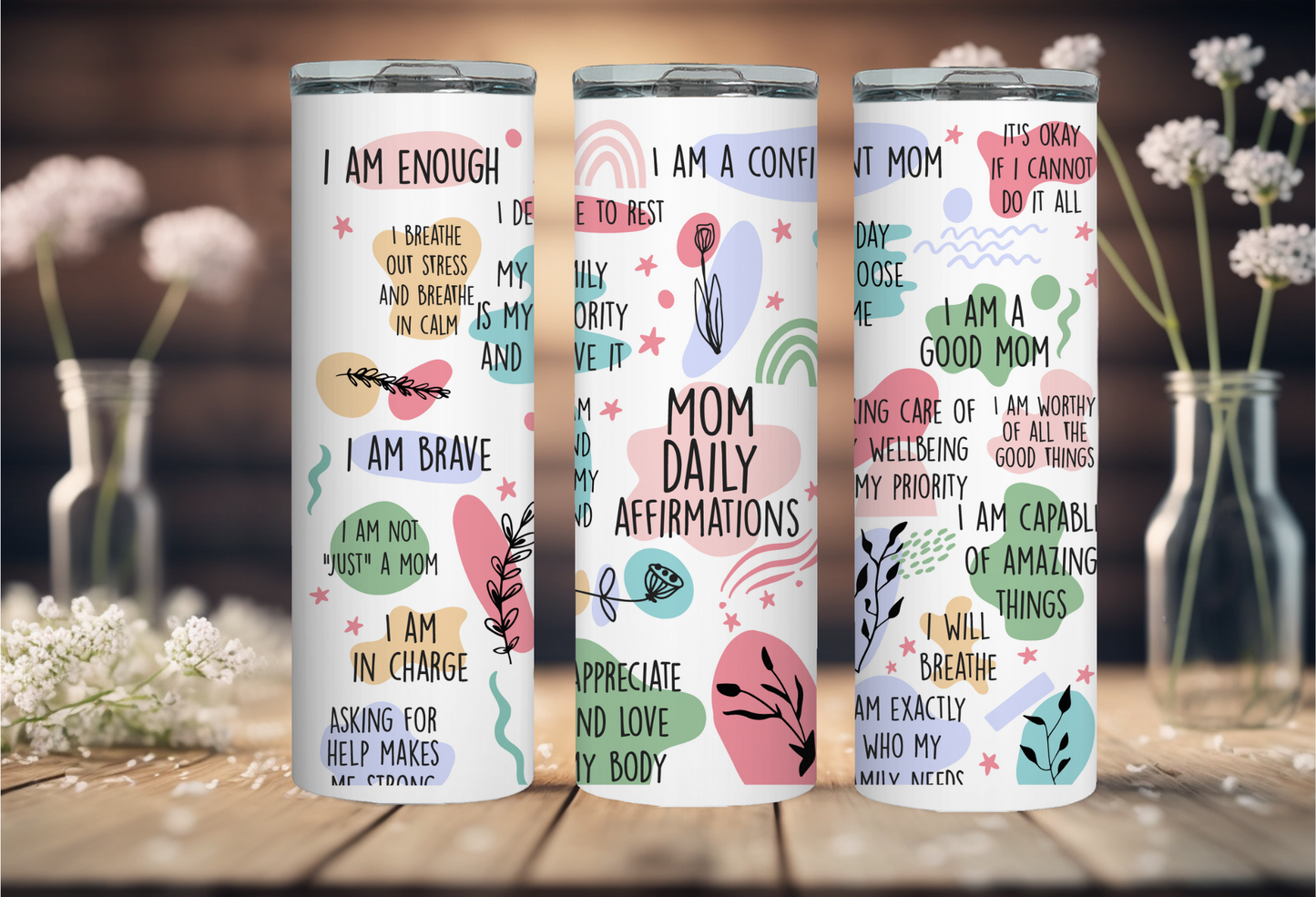 Mom Life 20 OZ tumbler