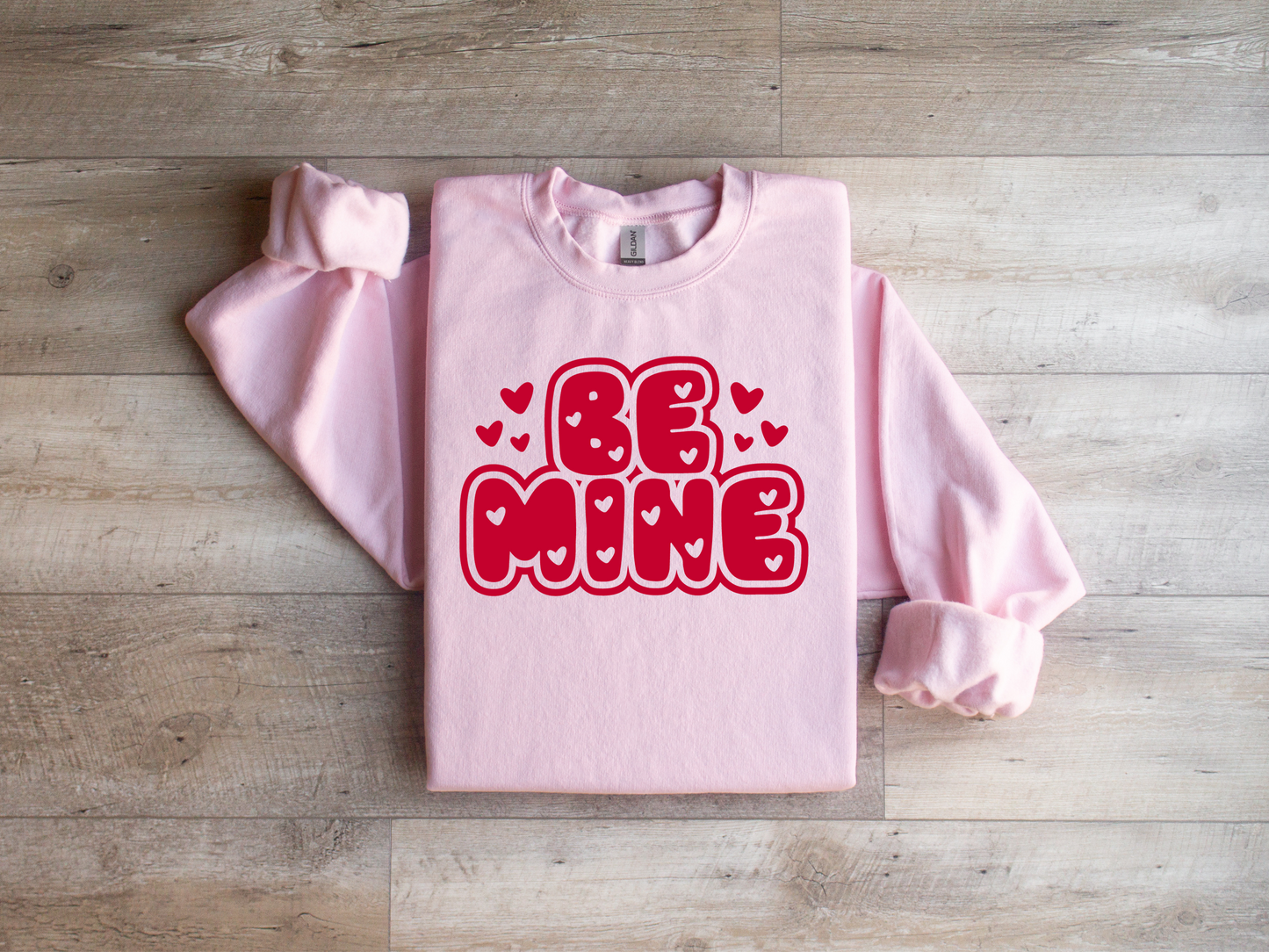 Be Mine Bubble Red Print