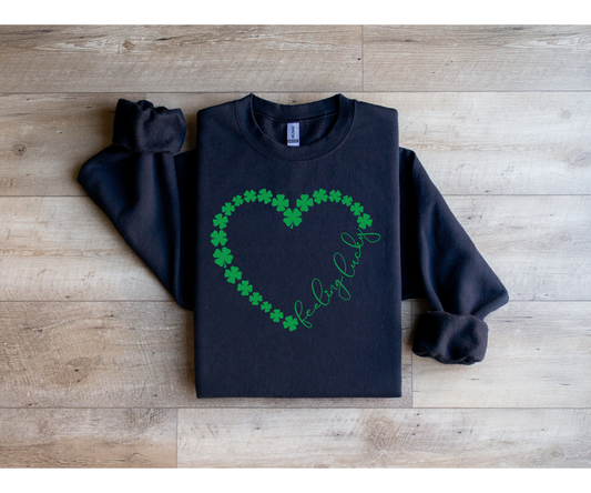 Lucky Hearts Crew Neck