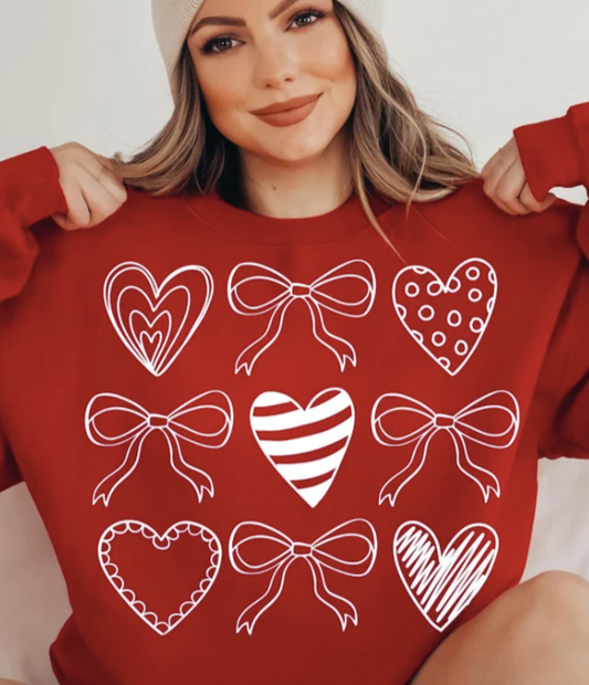 Hearts & Bows Crew Neck