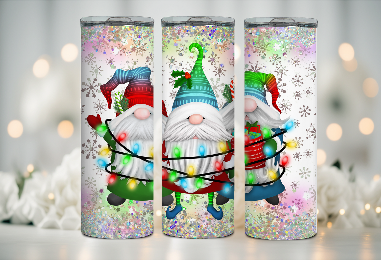 Gnome Lights 20 oz Tumbler