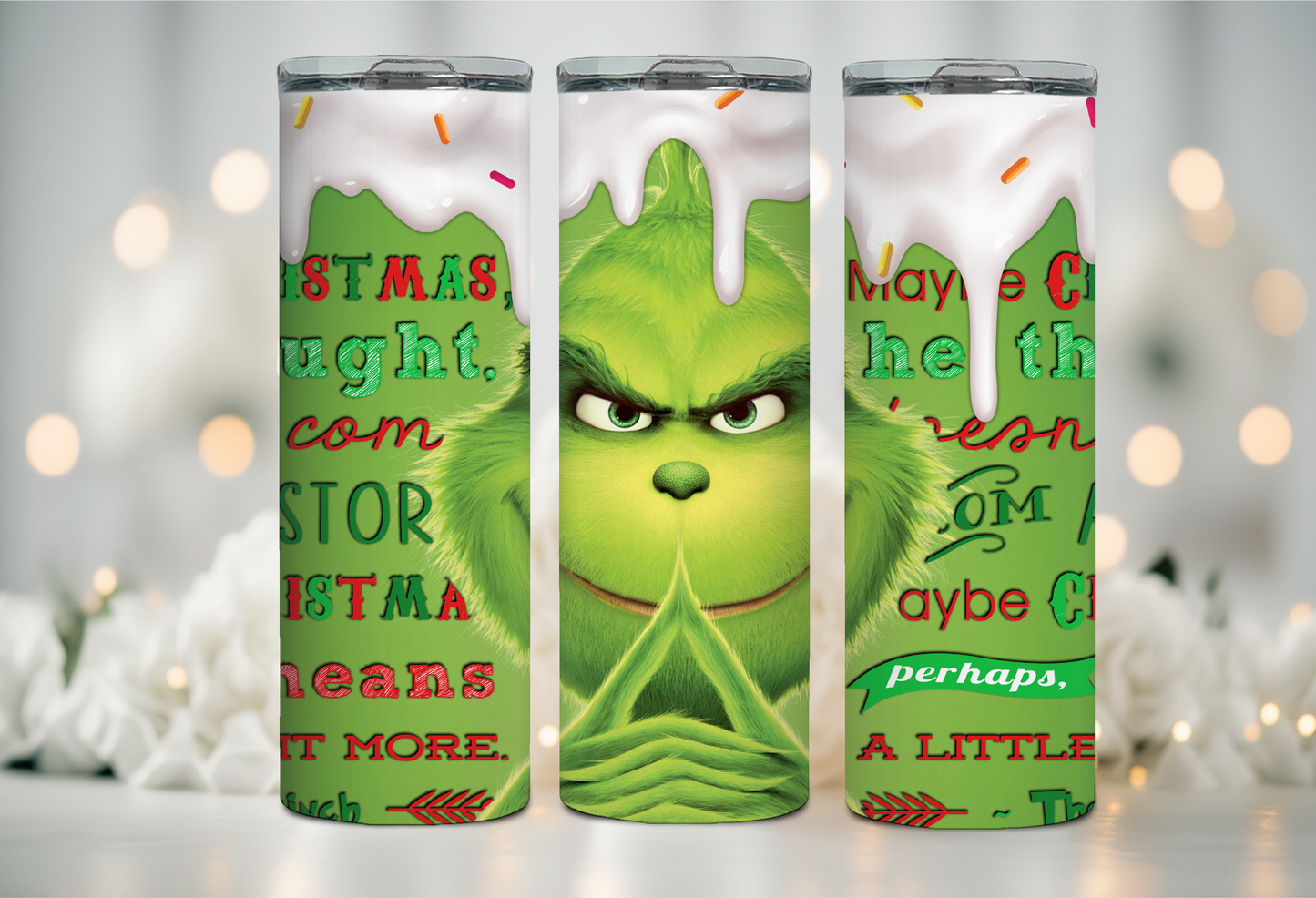 Grinch Drip 20oz Tumbler