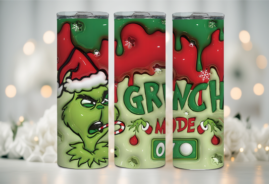 Grinch Mode 20 oz Tumbler