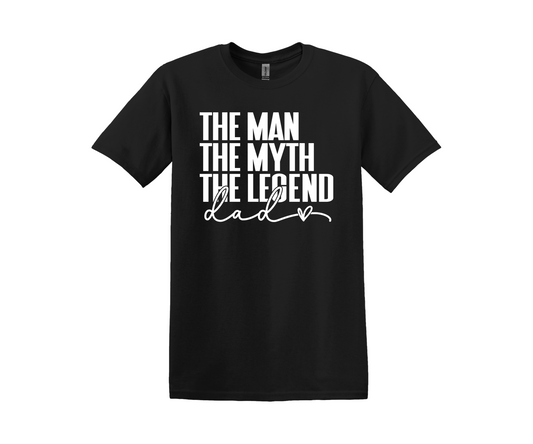 Man Myth Legend Black Tee