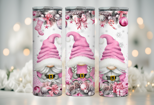 Pink Gnomes 20 oz Tumbler