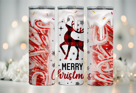 Reindeer Drip 20 oz Tumbler