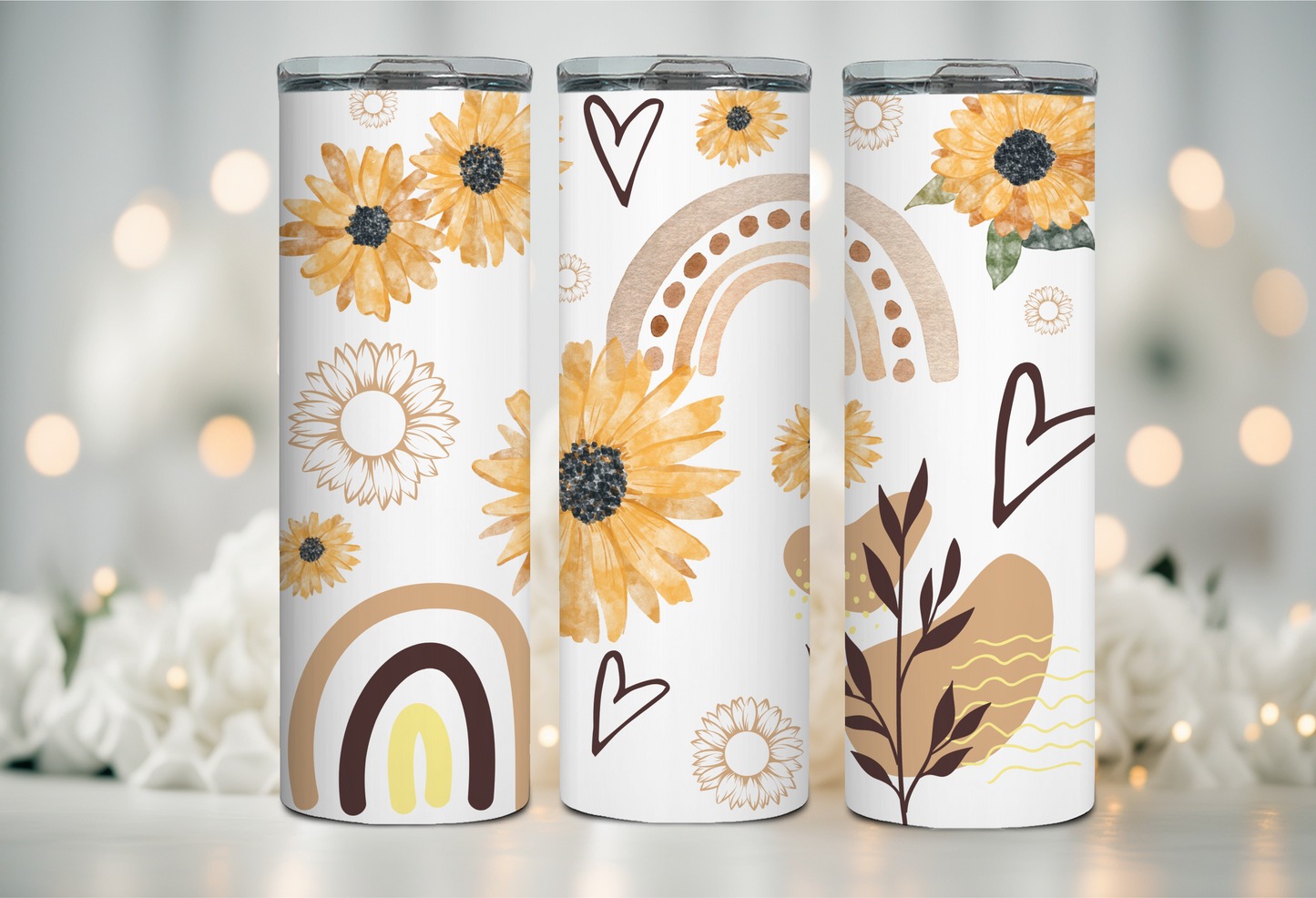 Retro Flower Tumbler