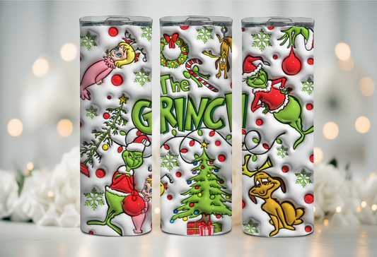 Retro Grinch 20 oz Tumbler