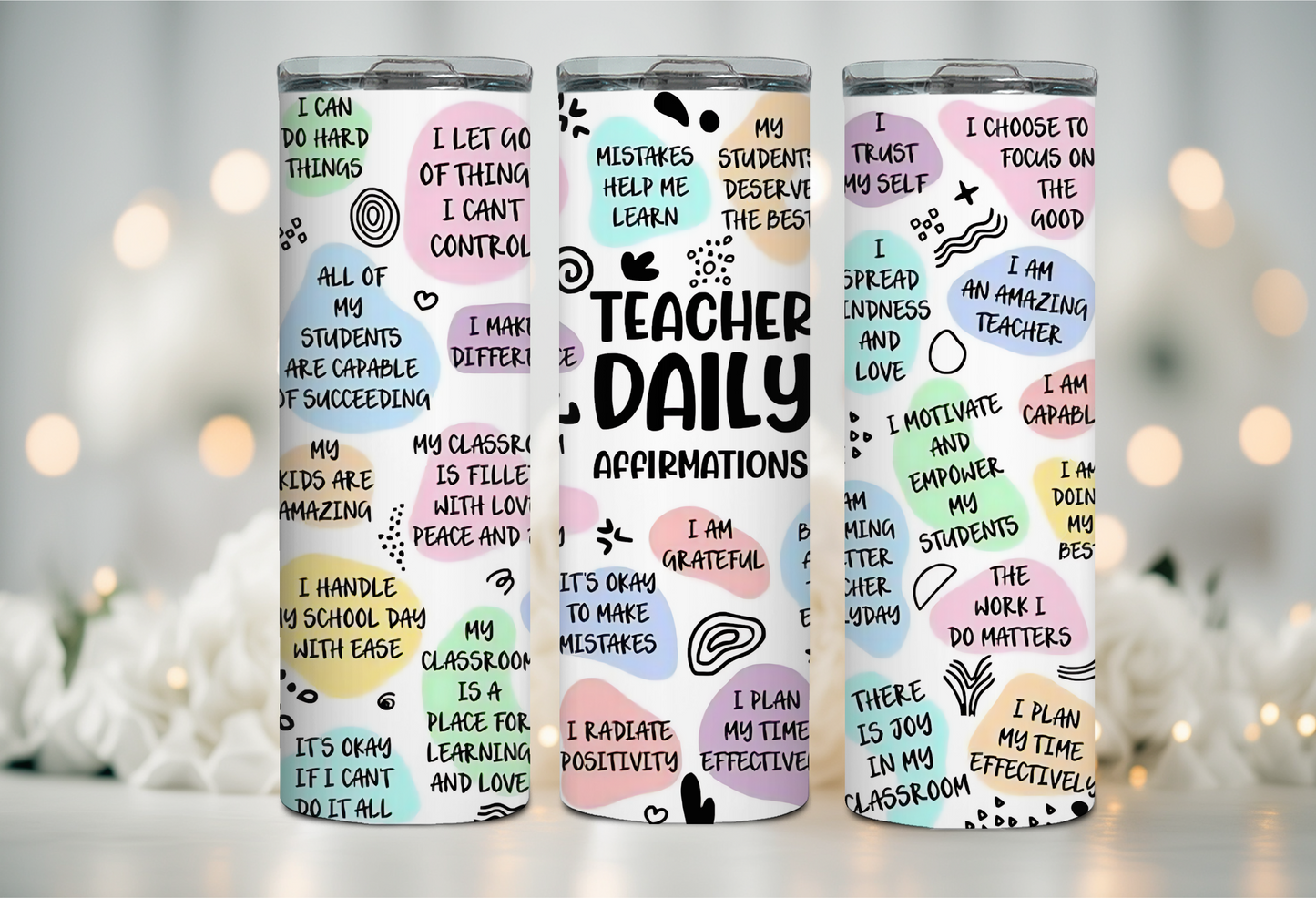 Teacher Affirmations 20 oz Tumbler