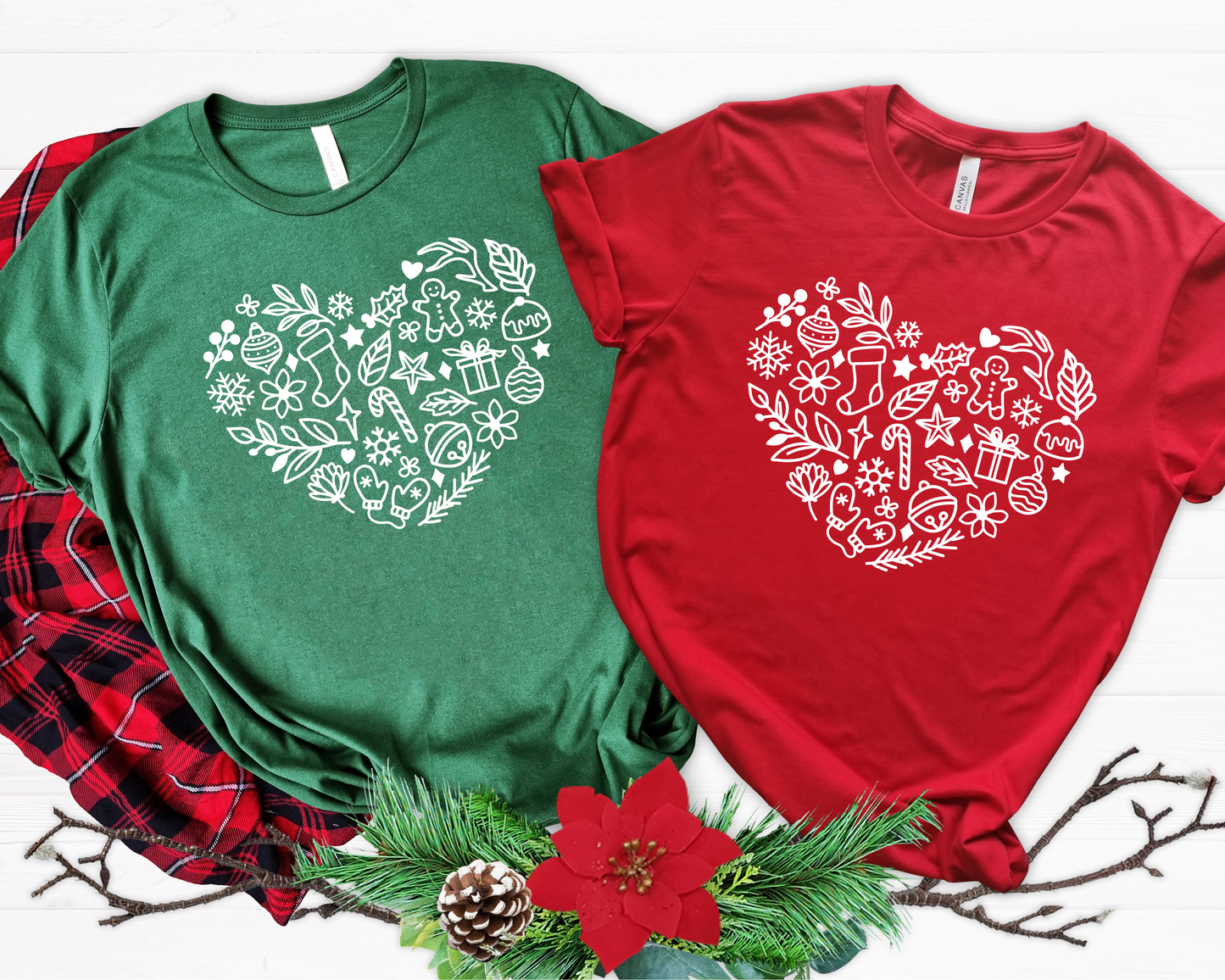 Christmas Heart Tee