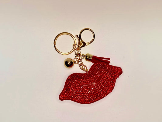 Kiss Blinged Out Key Chain